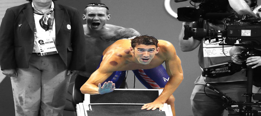 Michael Phelps, moratones, Cupping y pseudociencia
