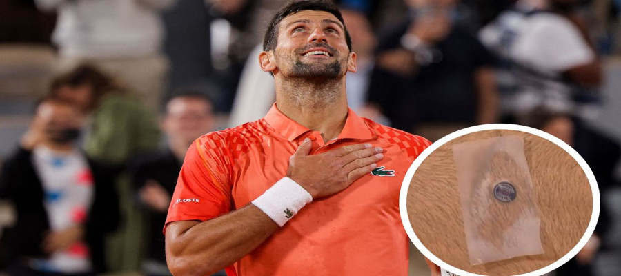 El parche en el pecho de Nole Djokovic